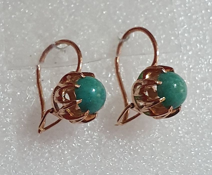 Бирюза    сережки.