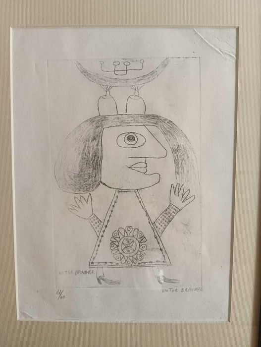 Gravura veche Victor Brauner - 3