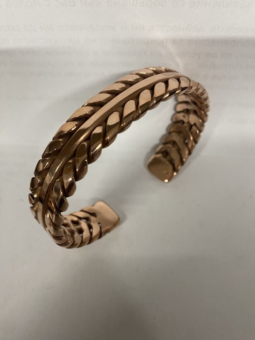 Медна гривна 19см