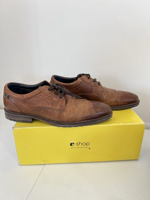 ERAM Men’s Official Brown Genuine Leather Dress Shoes 42-43”