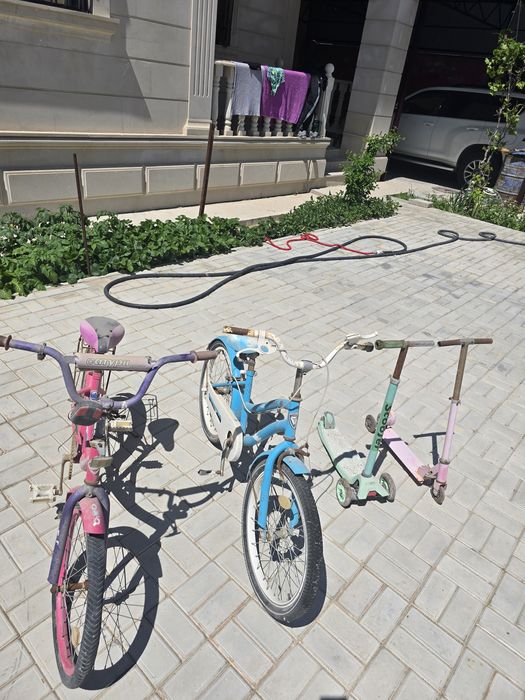 Велосипед и самокат
