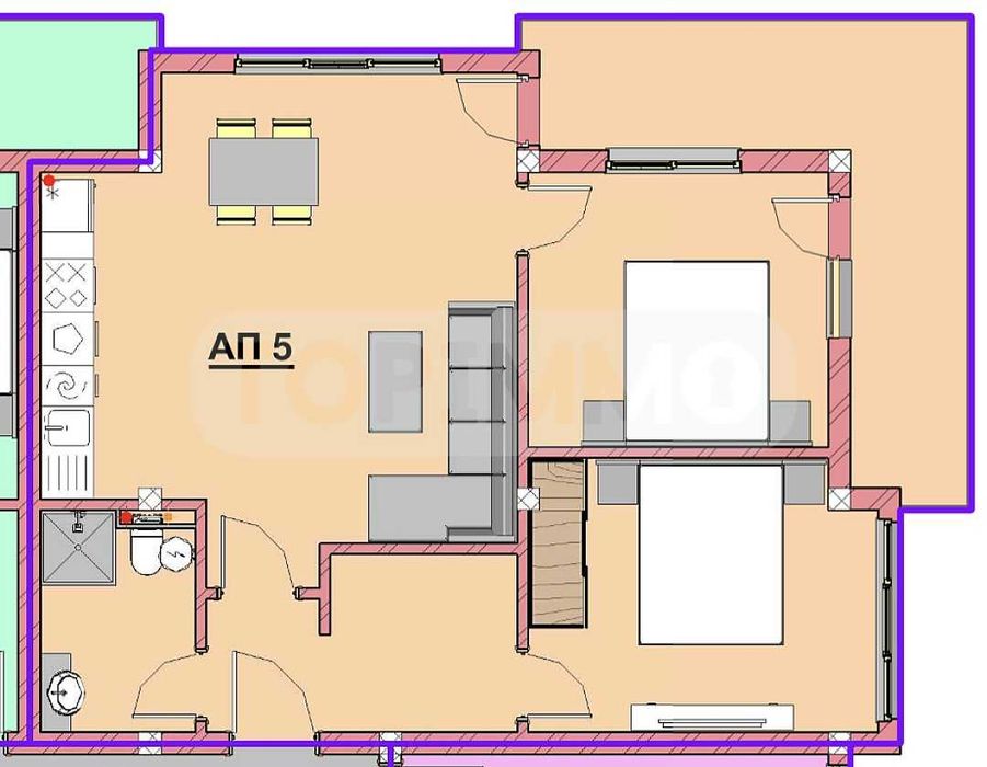 Тристаен апартамент по БДС в град Балчик
