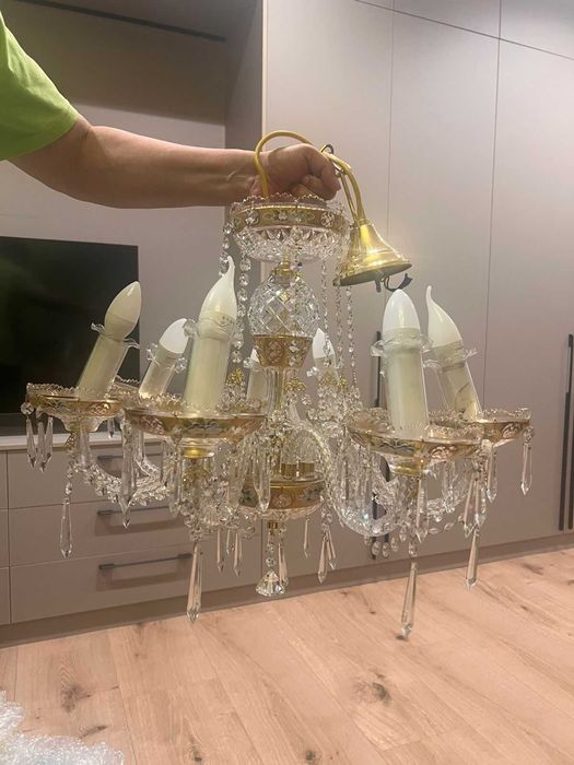 Люстра и бра хрустальные