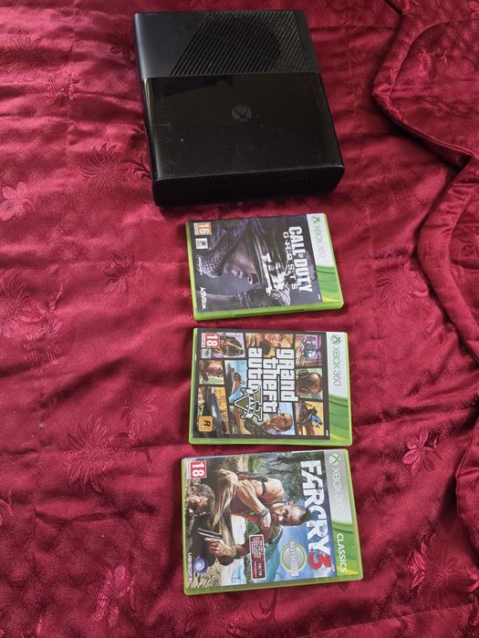 x box 360 + 3 jocuri cunoscute