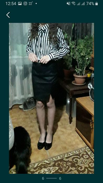 юбка кожаная на девочку, размер s