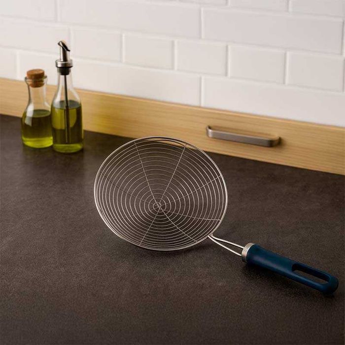 Решетъчна лъжица цедка от неръждаема стомана – за пържене и варене