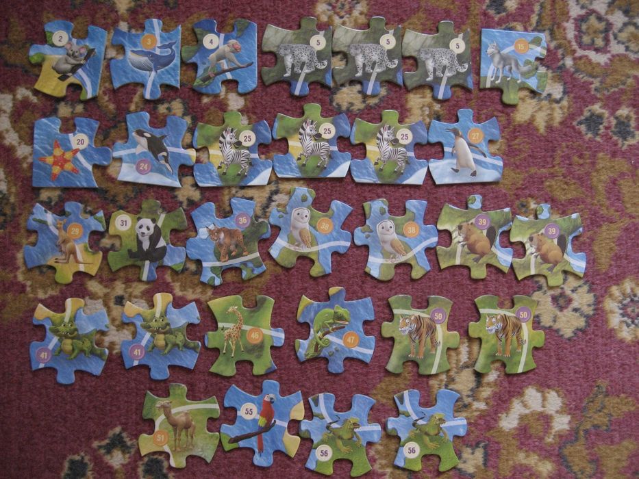 Части за пъзел "Зооландия" и стикери(Кауфланд)