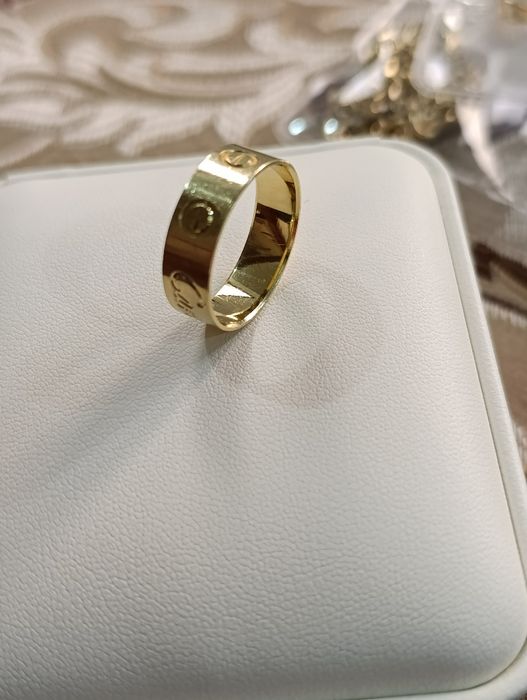 Золотые серьги CARTIER с кольцом, проба 585,вес 2,72,