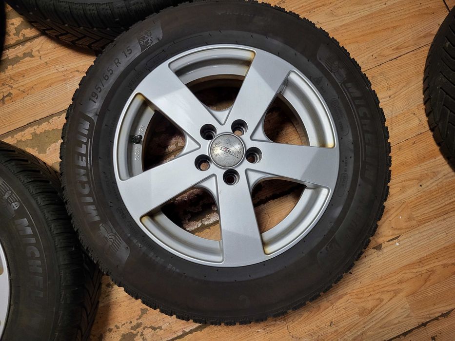 джанти 15" 5х98 Citroen Fiat Lancia Peugeot Alfa гуми 195/65/15 Michelin Alpin 6