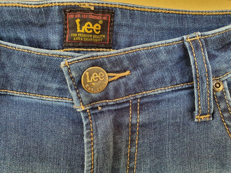 Blugi/Jeans Lee Malone Albaștri/Blue Wash W32L32