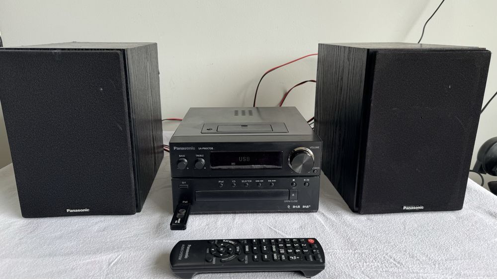 Sistem Audio Panasonic SA-PMX7DB ,Bluetooth, USB , Auxiliar, CD, Radio