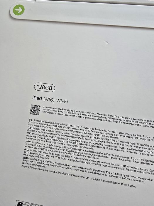 Vand iPad 11 A16