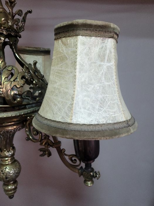 Винтидж месингов абажур