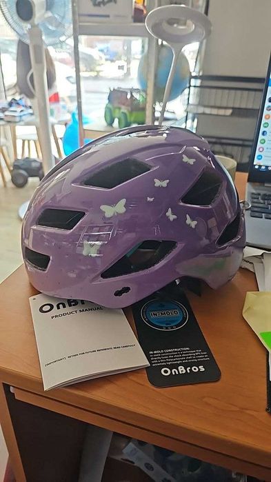 OnBros Детска велосипедна каска за възраст 5-13 години
