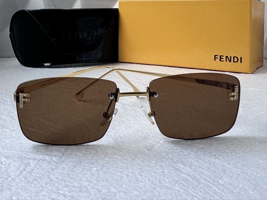 Дамски слънчеви очила правоъгълни 4 цвята златни черни кафяви