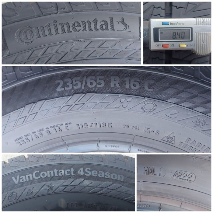 O bucată 235/65 R16C M+S iarnă - una Michelin Continental Hankook