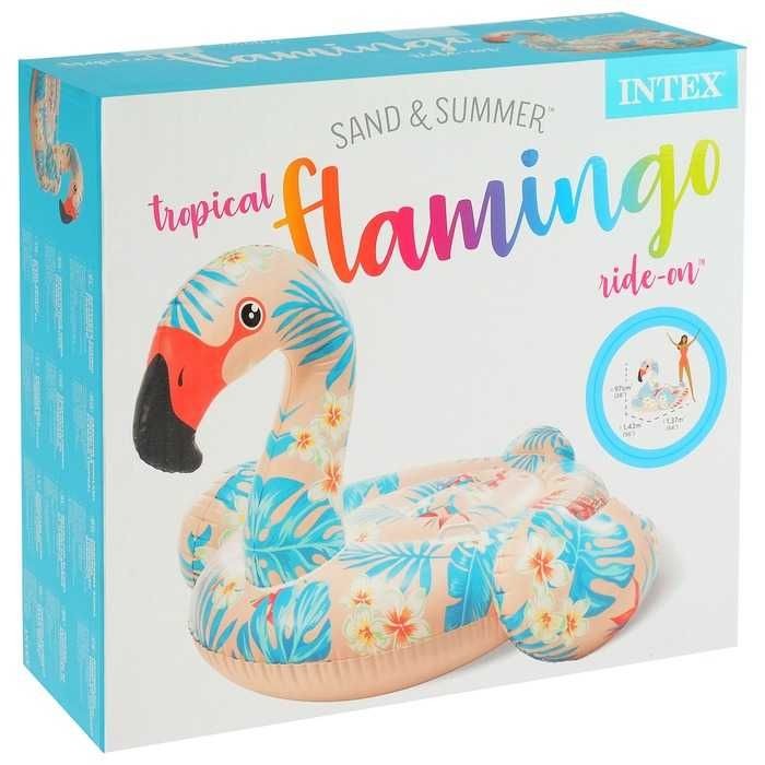 Плот для плавания «Фламинго тропический», 142 х 137 х 97 см, INTEX