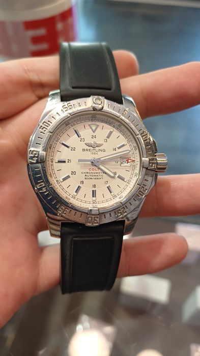 Breitling Colt Automatic 500m / 1650ft – Ref. A17380 – Silver Dial & Curea Rubber Breitling