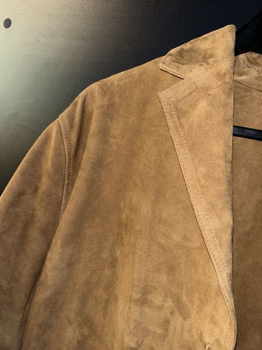 Massimo Dutti set- ghete 43 si geaca piele intoarsa