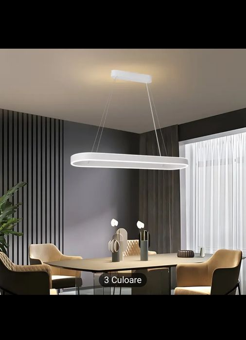 Lustra suspendata ovala