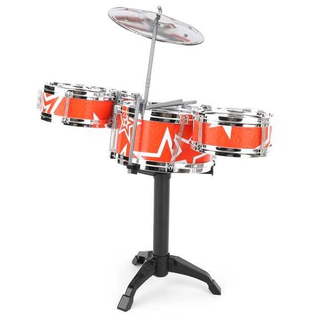 Детски Комплект Барабани с Чинел 5 барабана на стойка 3 модела столче