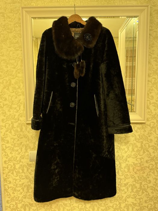 Натуральный мутон шуба