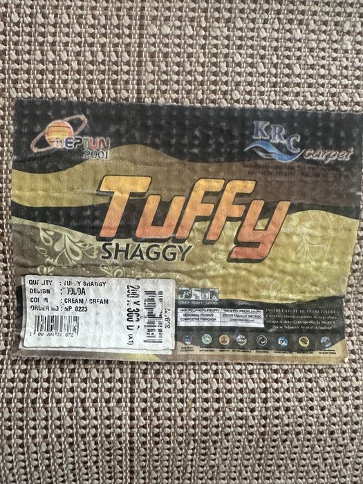 Covor 2buc 200x300 si 100x200 cm premium Covoare cu fir lung Bej Crem