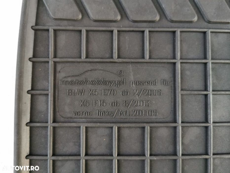 Covorase cauciuc BMW X5 E70, F15 2006-2018