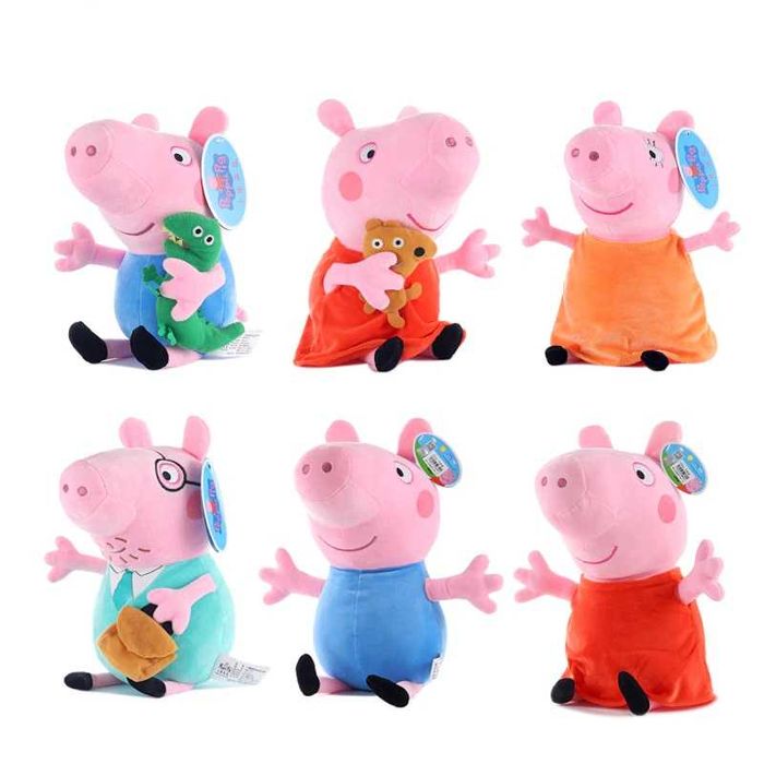 jucarii PEPA Pig 4buc 25-40cm peppa plus jucarii