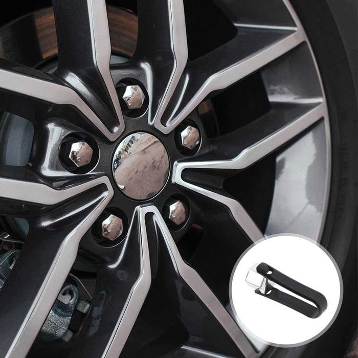 Капачки за болтове на джанти 17 мм - НИКЕЛ 20бр.