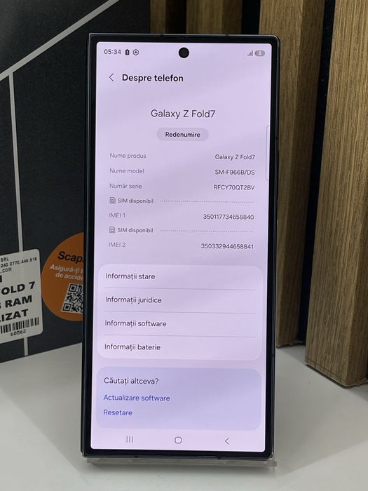 Samsung Z Fold 7 512Gb 12Gb ram Garantie / Factura #60562