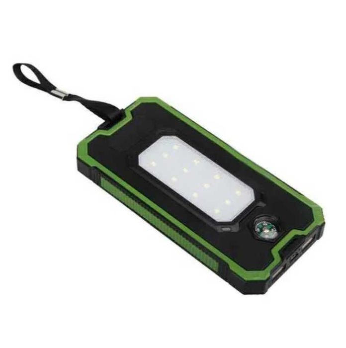 Baterie externa solara 20.000 mAh lampa LED 2 x usb Powerbank