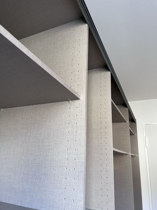Dressing/Dulap 315/210/62 cm 3 usi culisante alb mat/oglinda