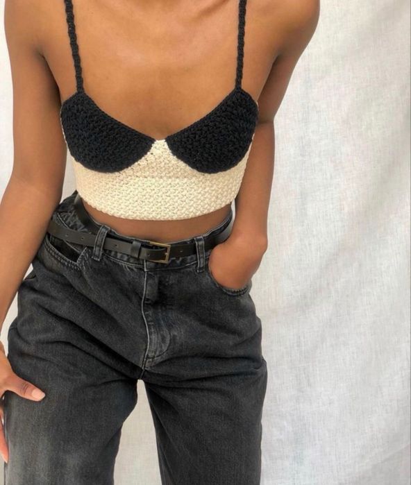 Майки, топы, шапки кроше