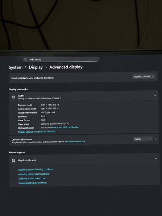 Монитор Sanc M2766QPB 27″ 2K IPS 165Hz