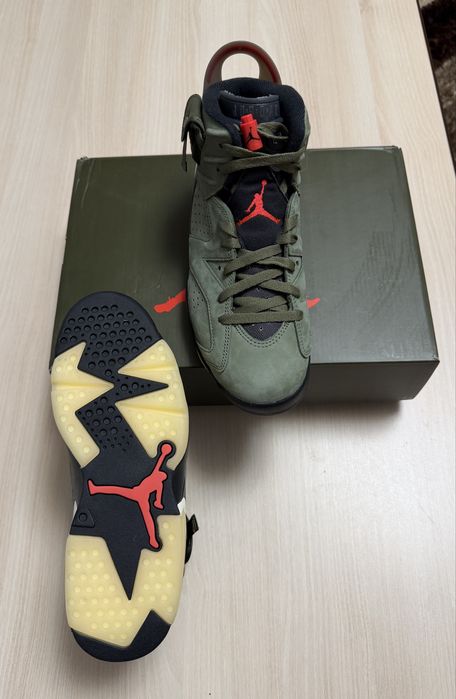 Jordan 6 Olive x Travis Scott