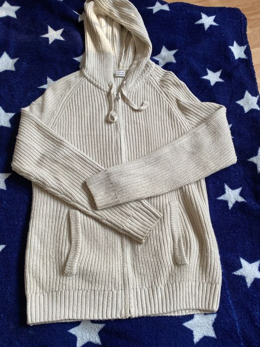 Кардиган бежевый с капюшоном