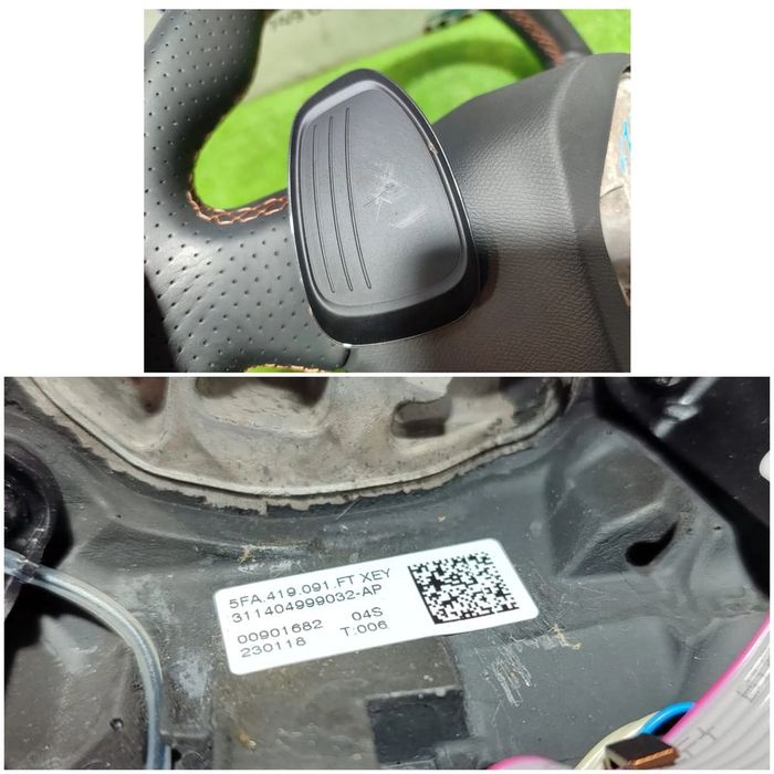VOLAN PIELE CU COMENZI SEAT LEON 4 KL / CUPRA LEON / COD OEM 5FA419091 / 5FA419091FT 2020-2025  (4I2)