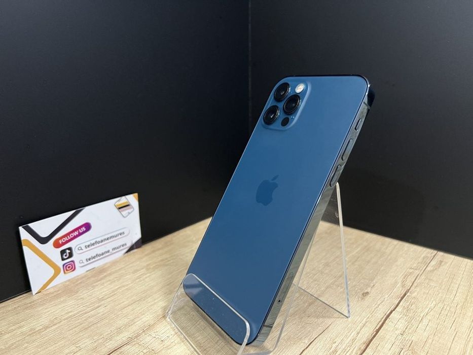 iPhone 12 Pro 128Gb Pacific blue Second-Hand Bun 3 ani garanție, Telef