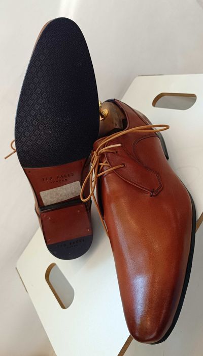 Pantofi derby 41.5 42 premium Ted Baker London NOI piele naturala moal