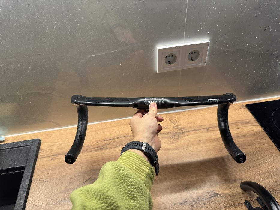 Карбоновый руль аеро баран