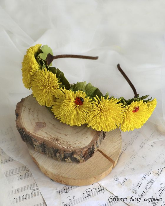 Ободок  для девочек  ручной работы