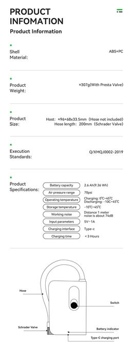 Pompă electrică bicicletă