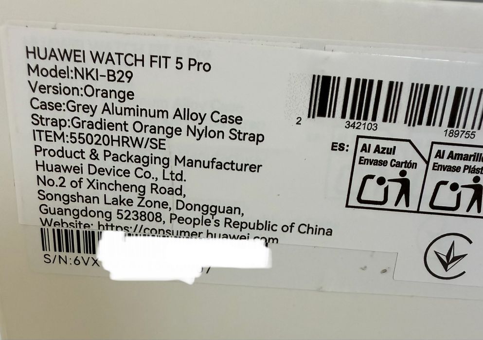 Smartwatch Huawei Watch Fit 5 pro in garantie