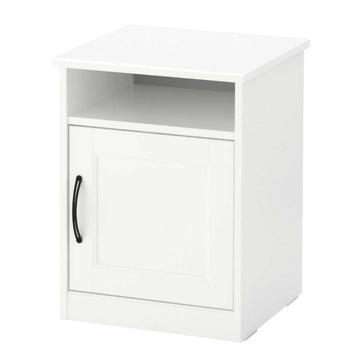 Set dormitor IKEA SONGESAND – comodă 6 sertare + 2 noptiere, alb