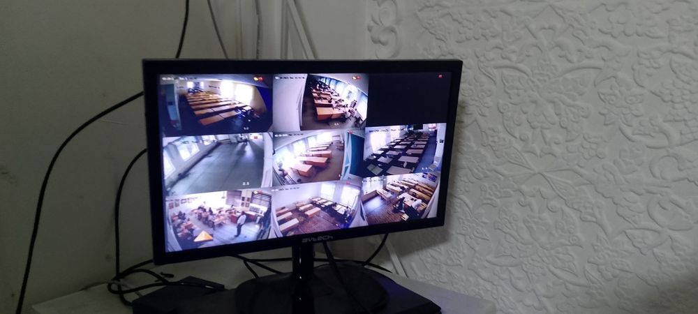 Установка камера видеонаблюдения kamera o'rnatish kuzatuv kameralar