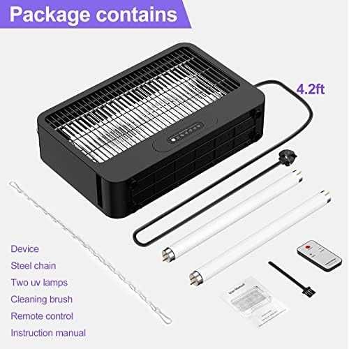 Нов Унищожител на насекоми FethFire Fly Zapper, 4000V, Двустранна UV Лампа