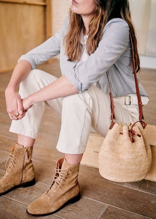 Дамски кожени ботуши Sezane