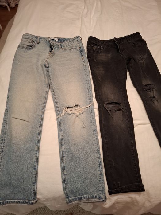 Дамски дънки Zara + подарък черни