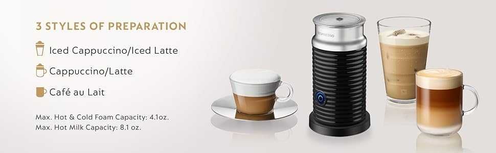 Nespresso Aeroccino 3 електрически уред за разпенване на мляко (Нов)
